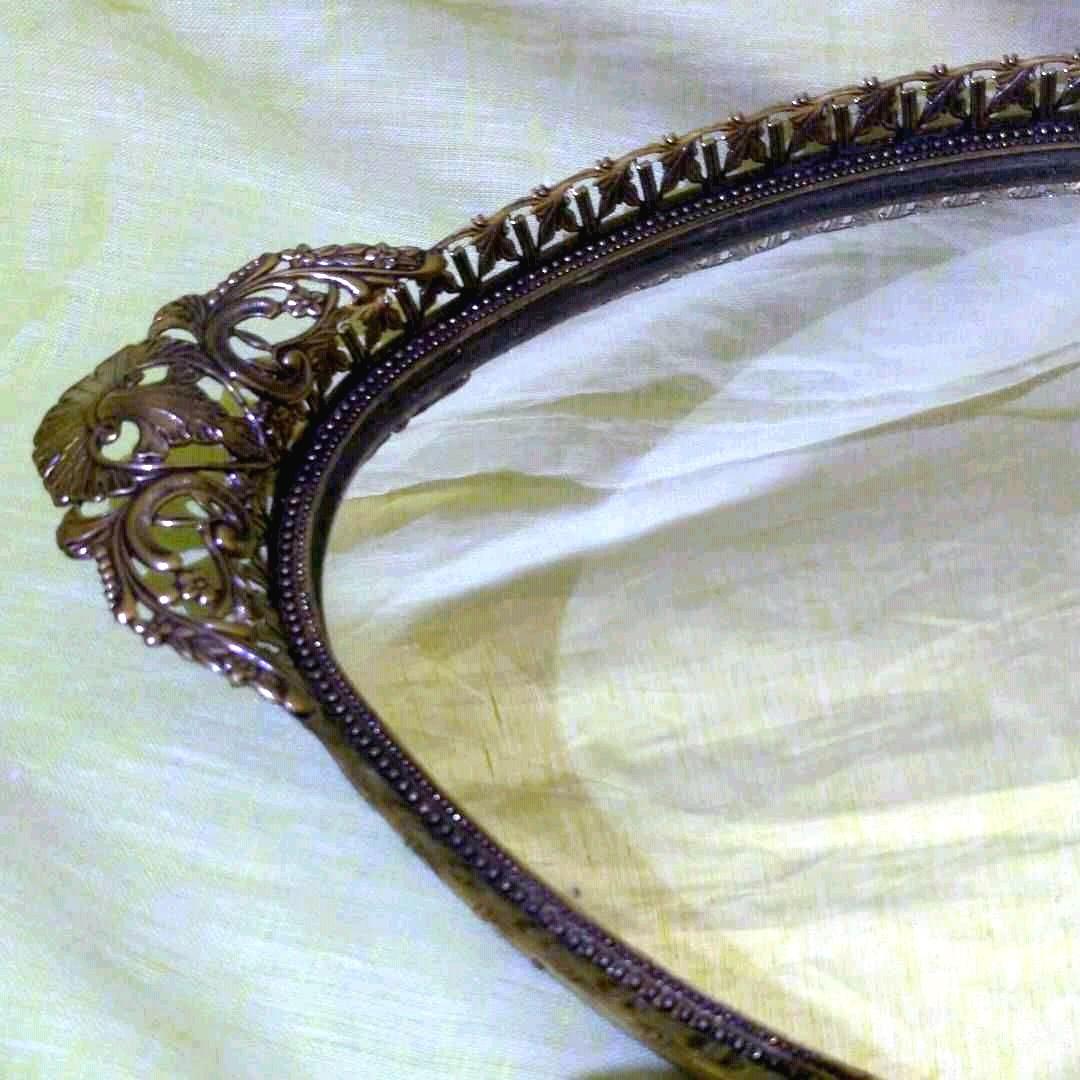 資生堂　花椿クラブ　鏡　ミラー　アンティーク　ビーンズミラー　雑貨