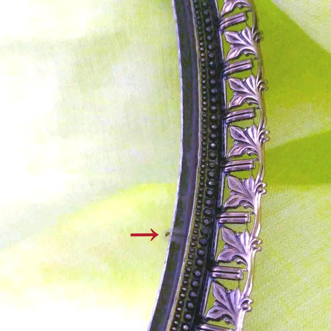 資生堂　花椿クラブ　鏡　ミラー　アンティーク　ビーンズミラー　雑貨