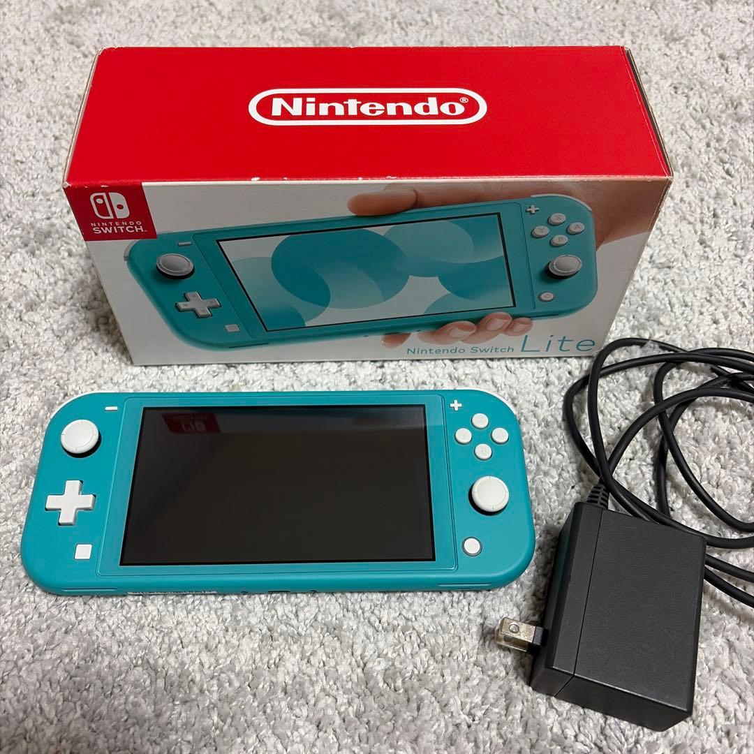 Nintendo Switch Liteスイッチライトターコイズ 充電器、箱付き
