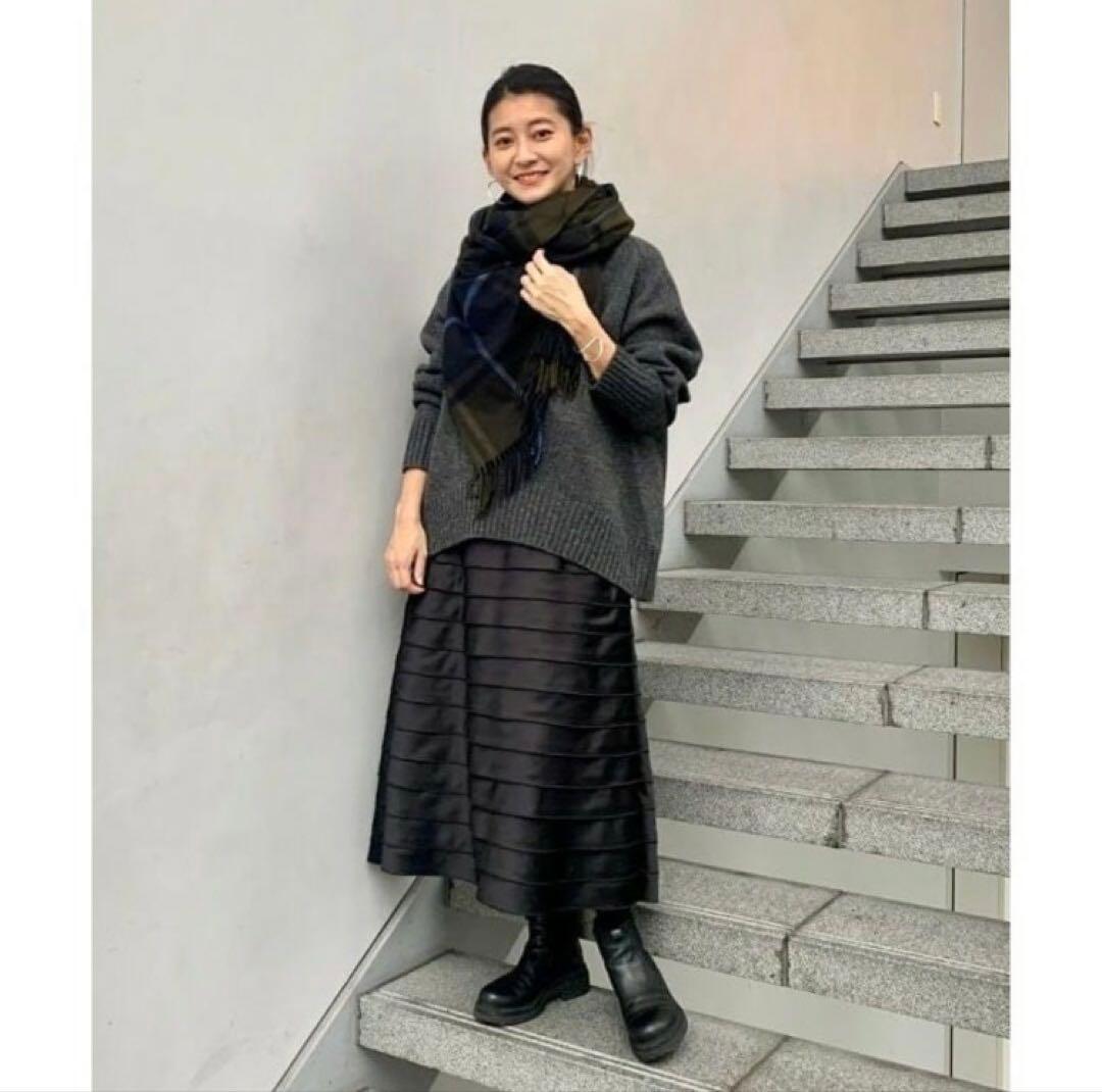 新品　Joshua Ellis カシミヤ100% チェック柄ストール