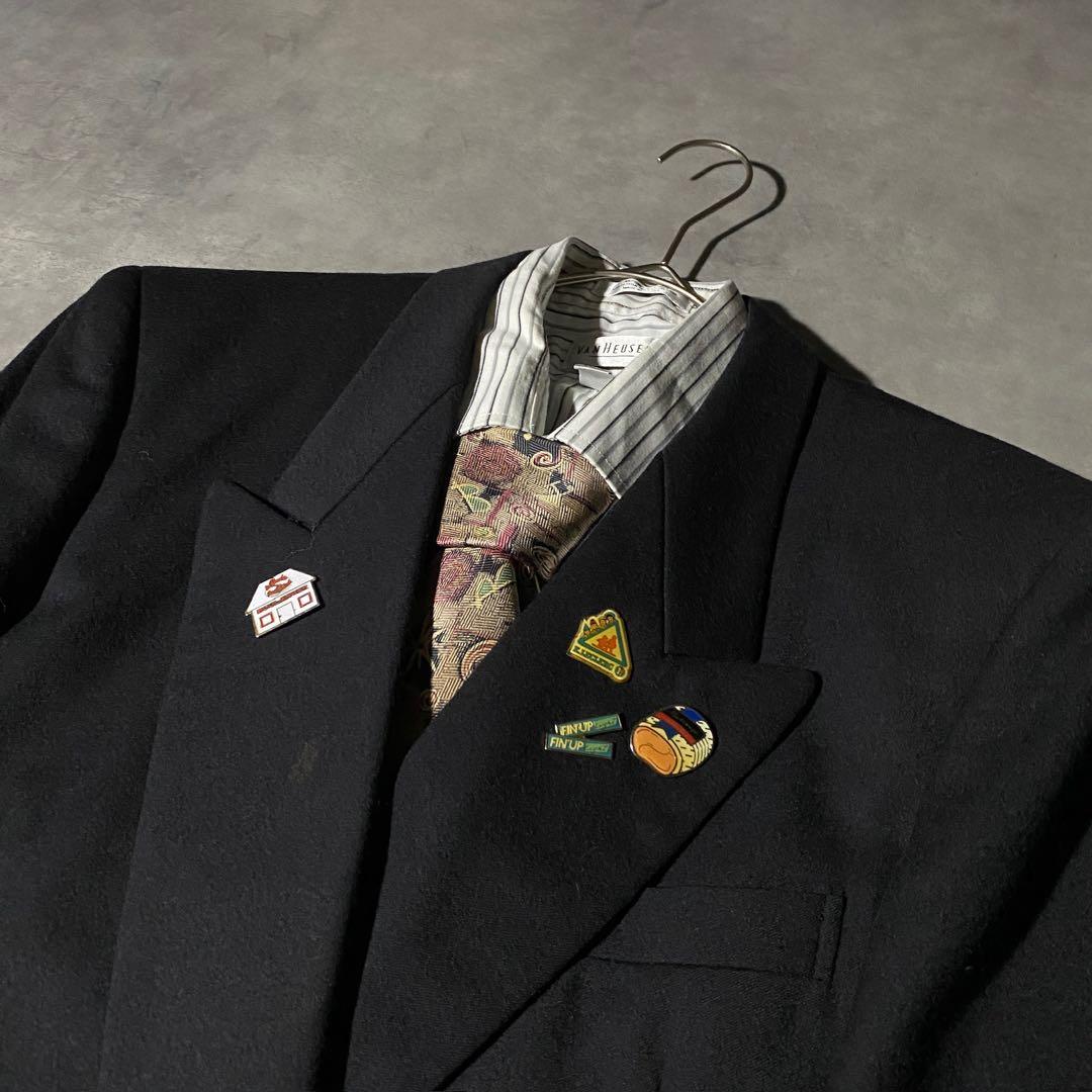 90s vintage レトロセットアップ スーツ ピンズ No.211成人式