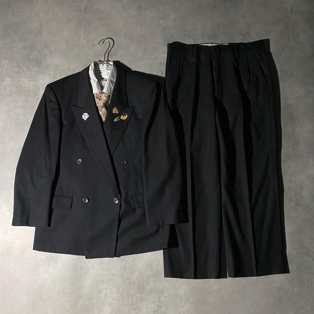 90s vintage レトロセットアップ スーツ ピンズ No.211成人式