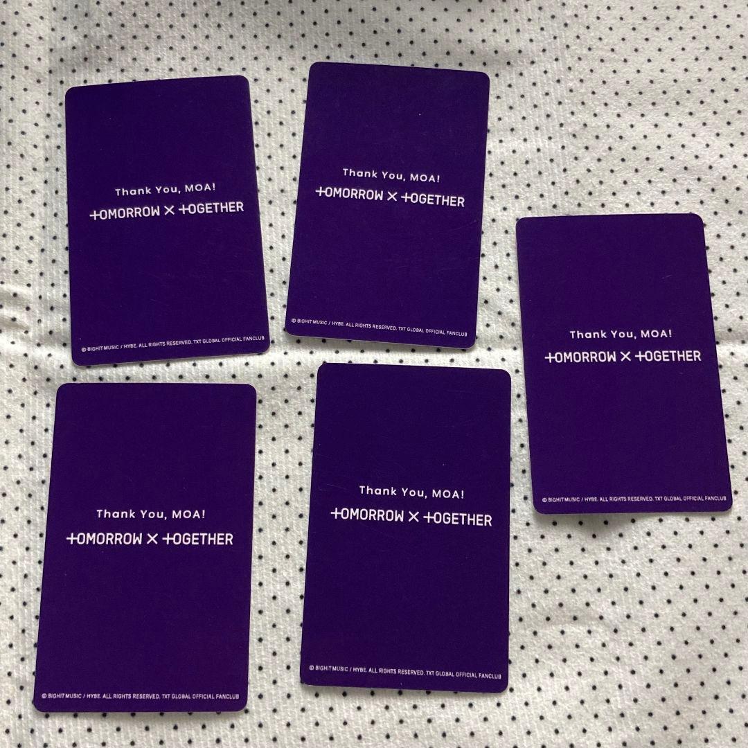 TXT FC 2024 membership アンケ一ト トレカ 5枚 セット