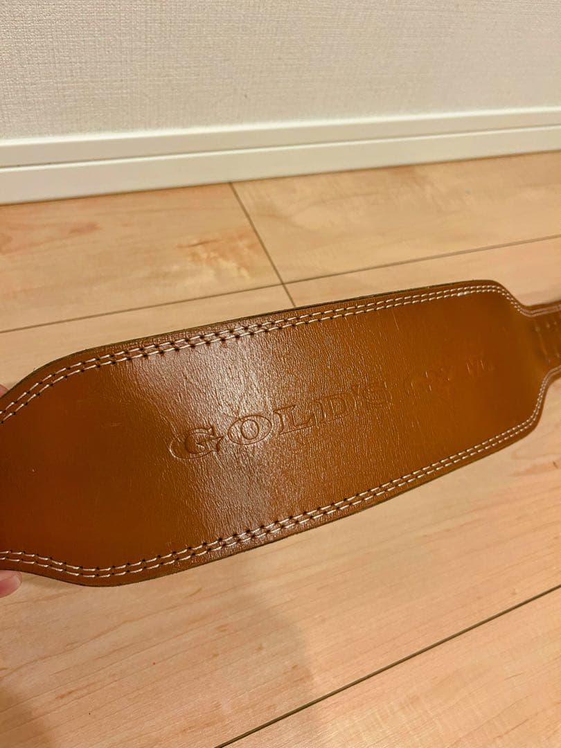 ゴールドジム　プロレザーベルト　パワーベルト　Sサイズ　GOLD'S GYM