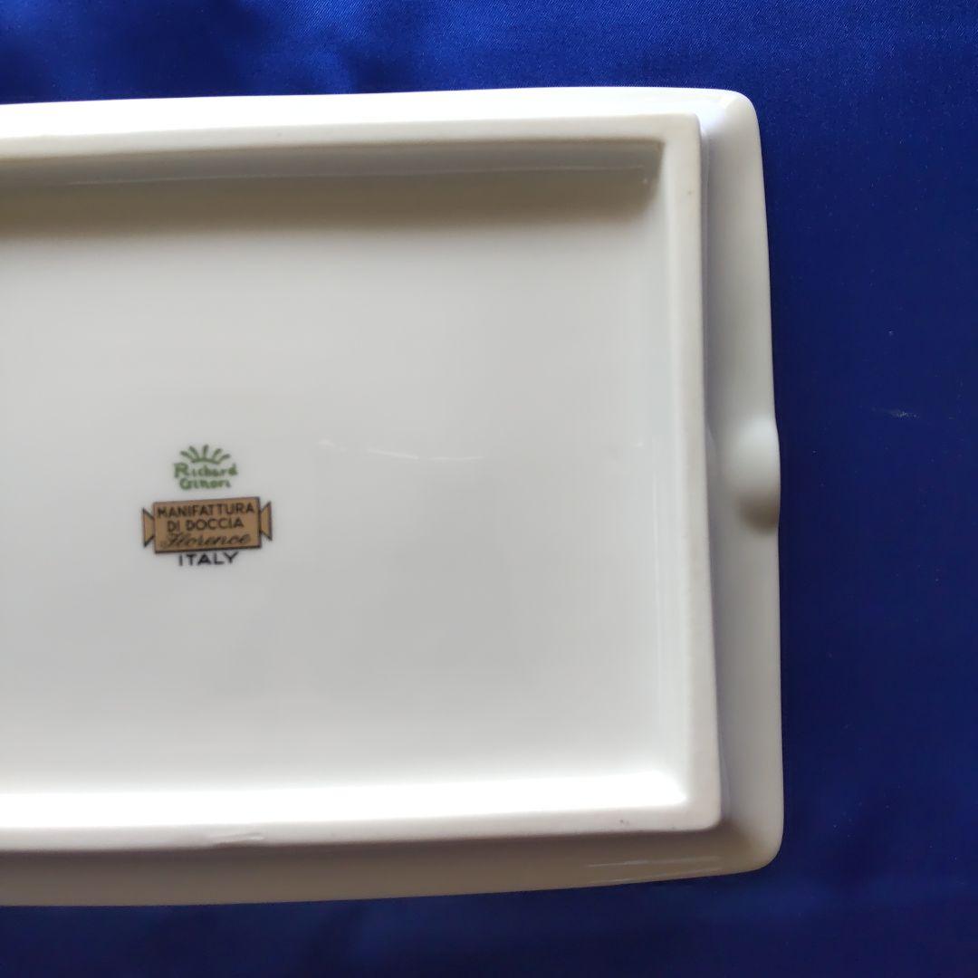 【希少】【美品】 リチャードジノリ アンティックローズ アッシュトレイ (灰皿)