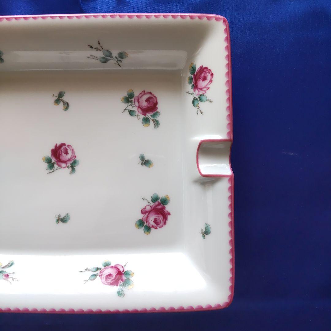 【希少】【美品】 リチャードジノリ アンティックローズ アッシュトレイ (灰皿)