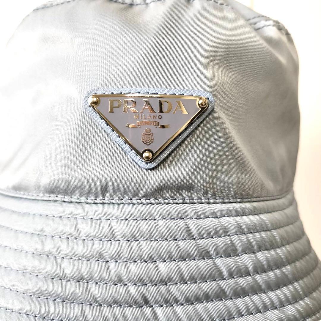 PRADA Re-Nylon Bucket Hut S ライトブルー