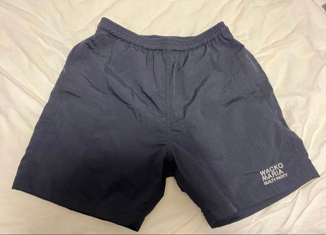 【美品】即完 WACKOMARIA BOARD SHORTS ワコマリア 黒