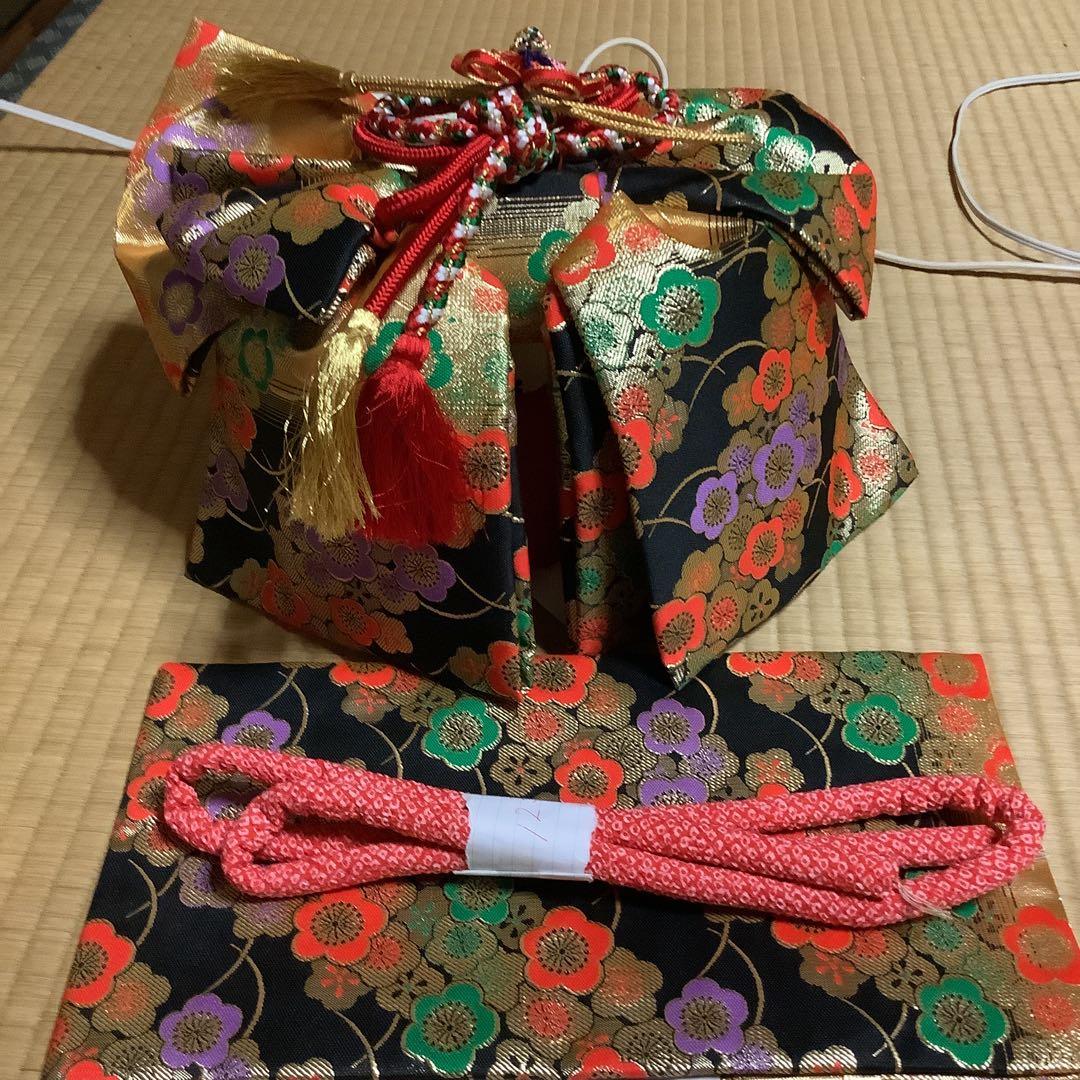 七五三七歳用フルセット　帯幅18センチ　草履21センチ絞りお守り付き