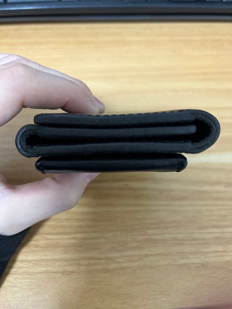 Hender scheme trifold wallet black 極美品