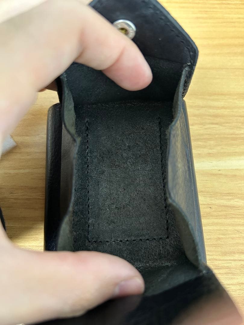 Hender scheme trifold wallet black 極美品