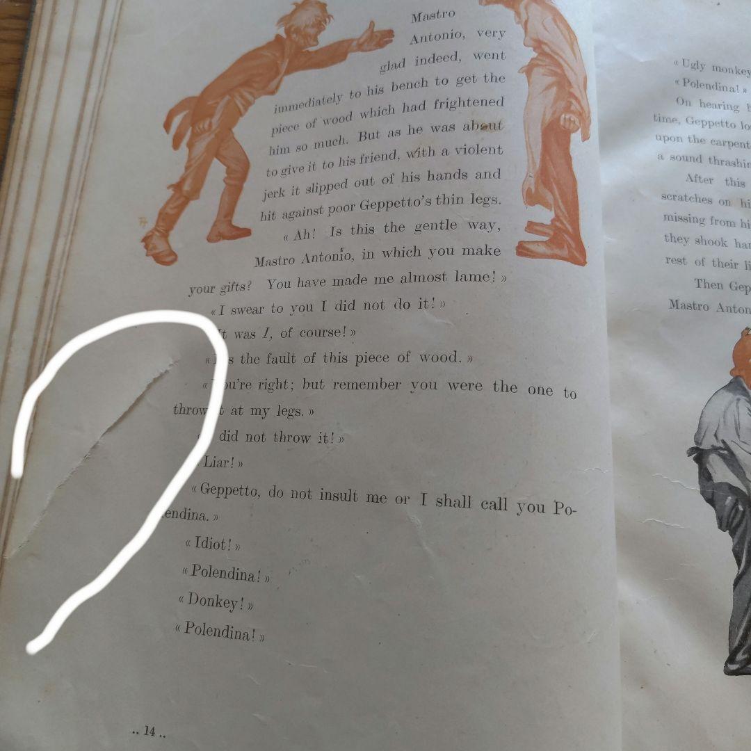1929年マクミラン社発行 ピノキオの冒険