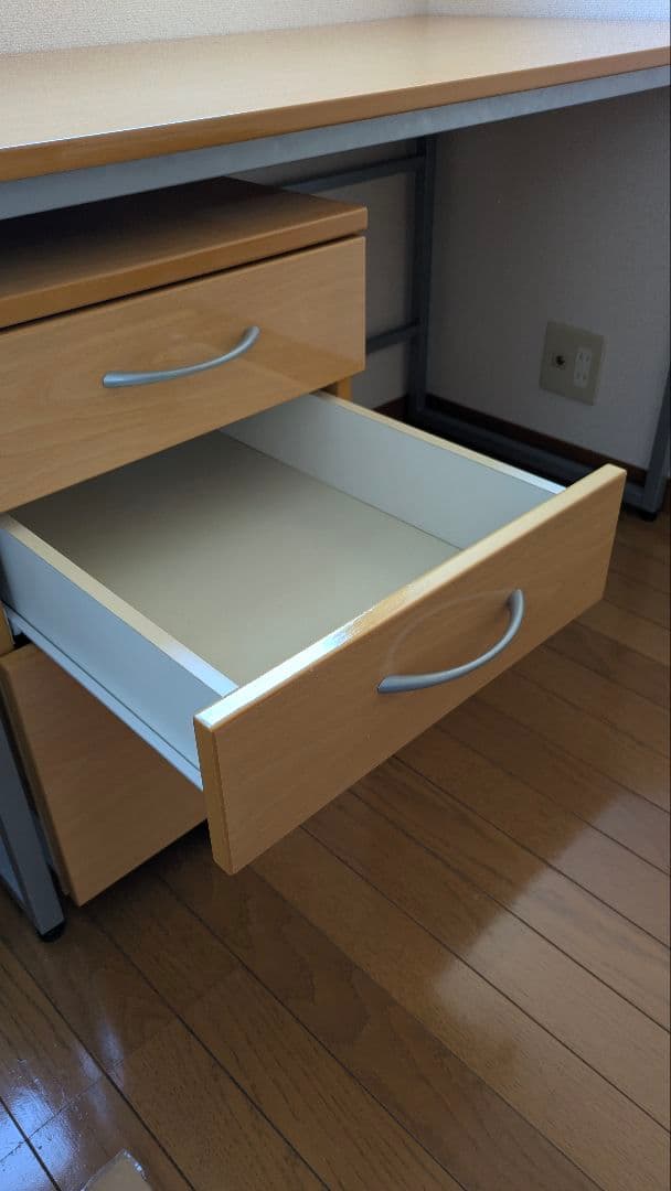 学習机 デスク ナチュラル 横幅120（★ワゴン別出品）
