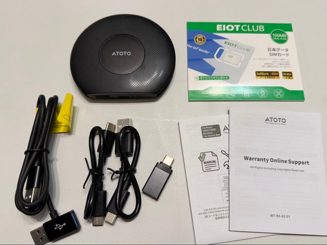 ATOTO CB6 ワイヤレスCarPlay/ 8GB+128GB AI Box