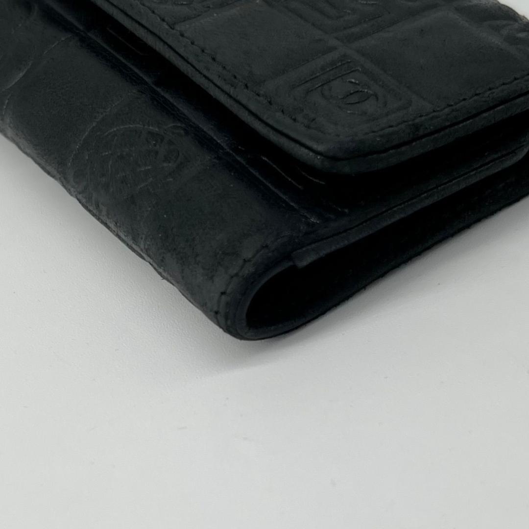 美品✨CHANEL アイコンライン カメリア ココマーク レザー 6連キーケース