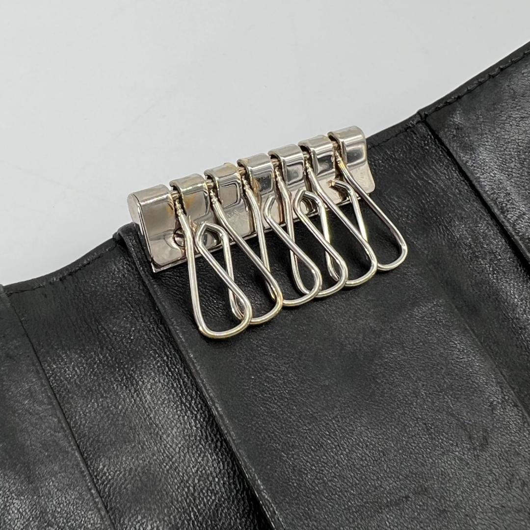 美品✨CHANEL アイコンライン カメリア ココマーク レザー 6連キーケース