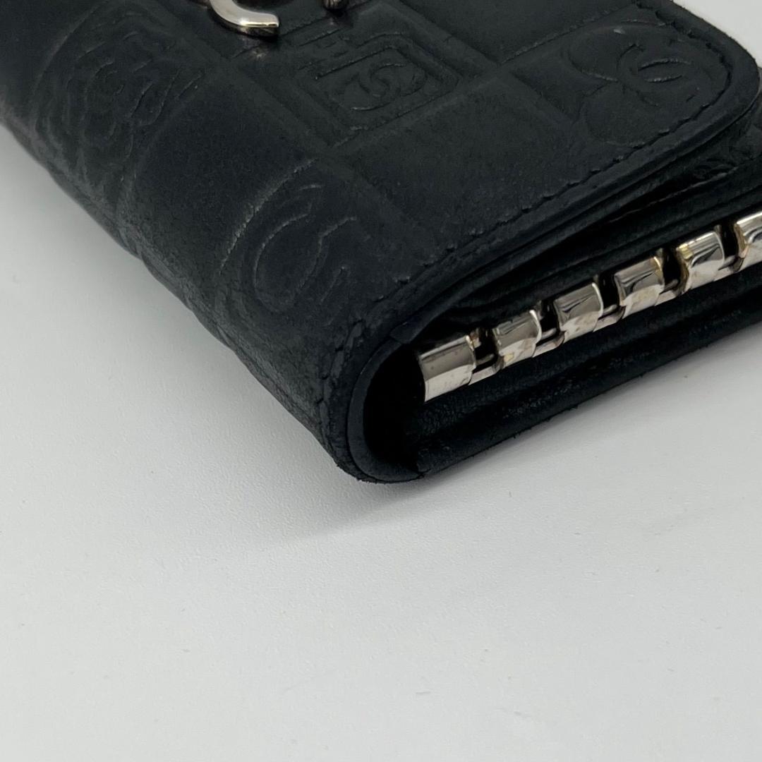 美品✨CHANEL アイコンライン カメリア ココマーク レザー 6連キーケース