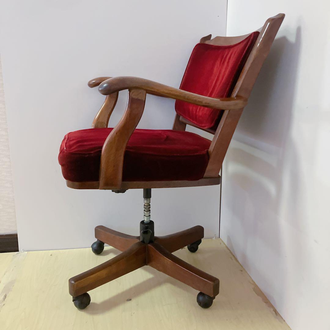 karimoku カリモク キャスター付き 回転チェア コロニアル デスクチェア