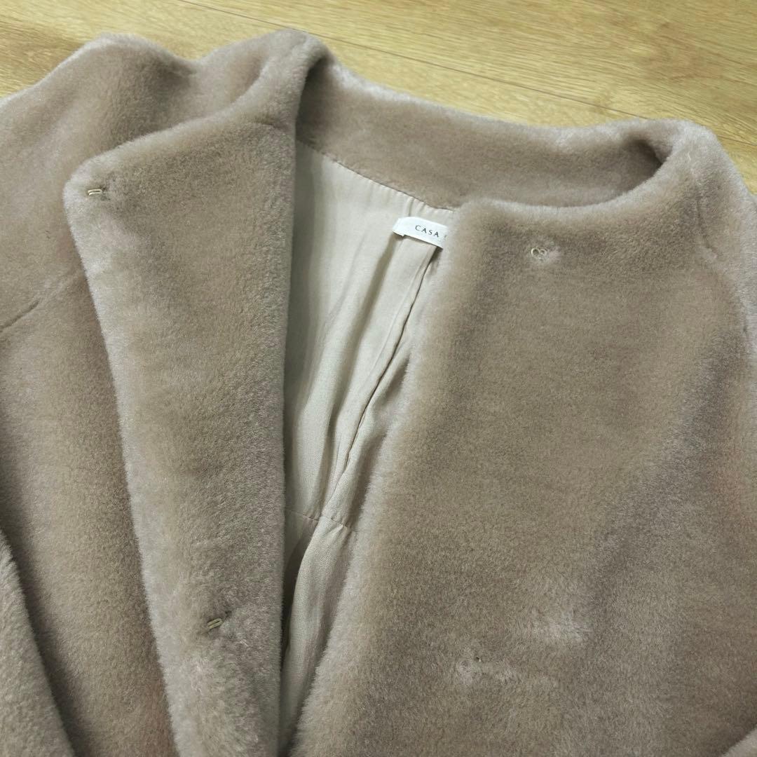 CASA FLINEボアウールファーコート