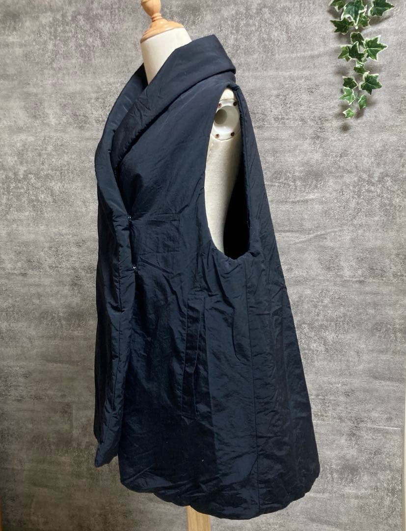 萌　MOYURU モユル　センソユニコ 中綿ロングベスト　ジレ