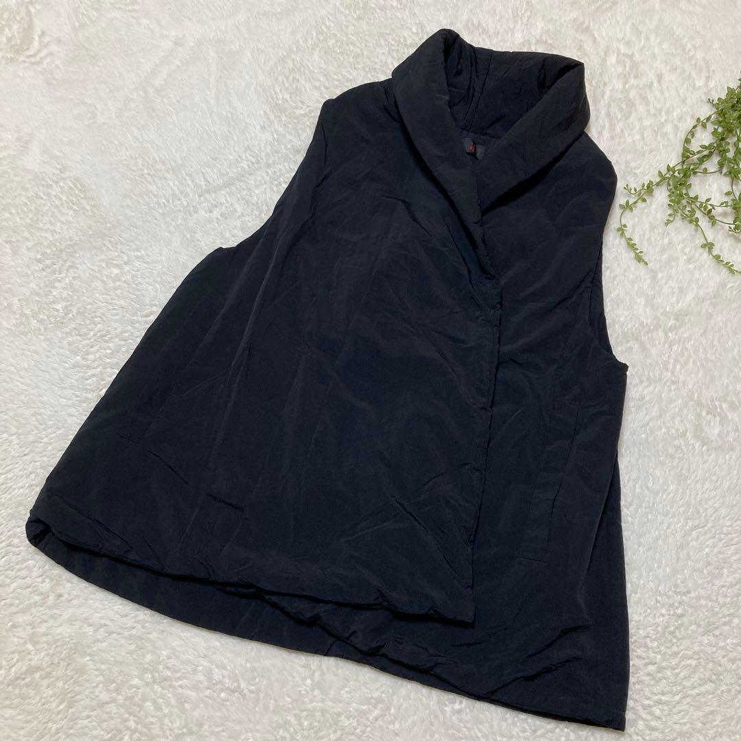 萌　MOYURU モユル　センソユニコ 中綿ロングベスト　ジレ