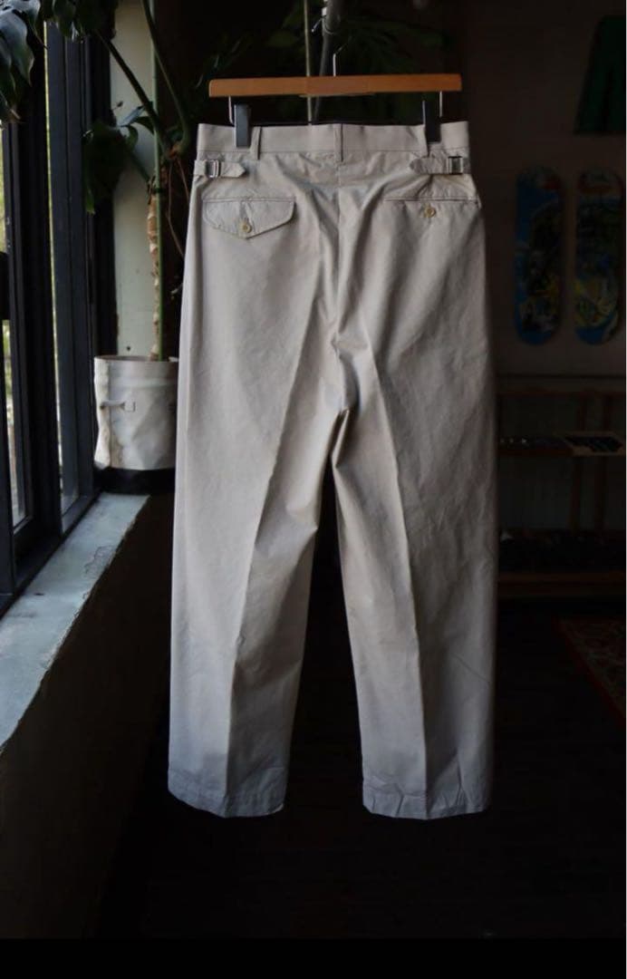 A.PRESSE ウェザークロストラウザーECRU