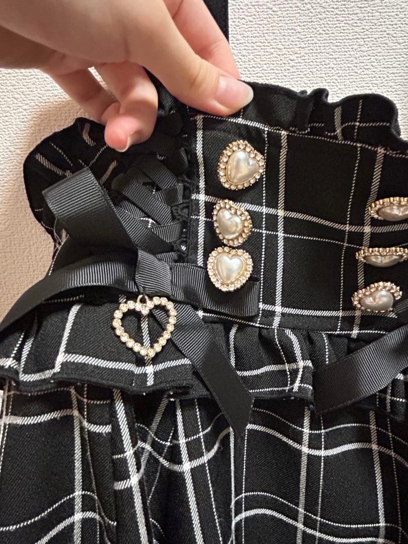 リズリサ　レースアップサスペンダー付スカパン