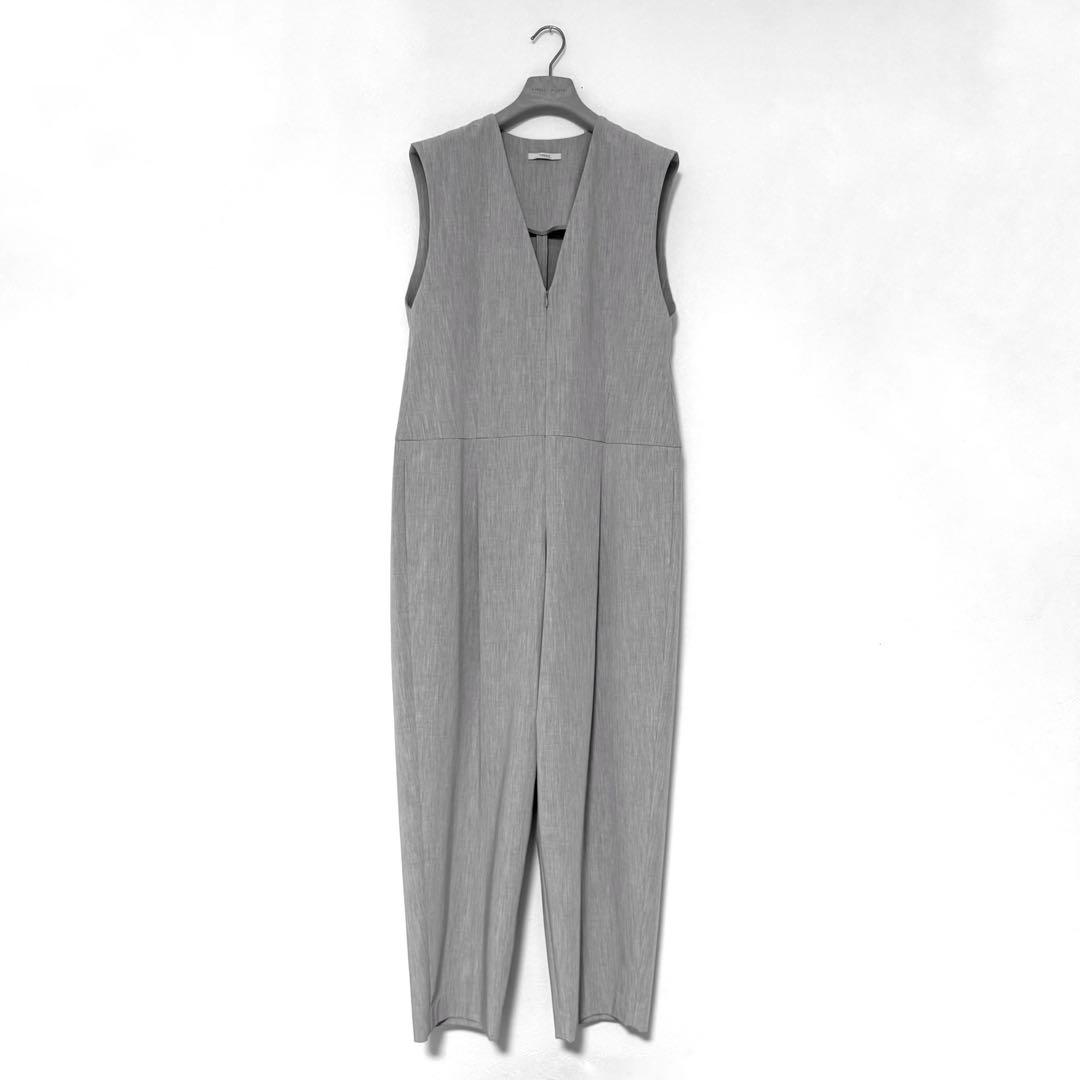 美品 LE PHIL ルフィル ドライギャバコンビネゾン グレー オールインワン