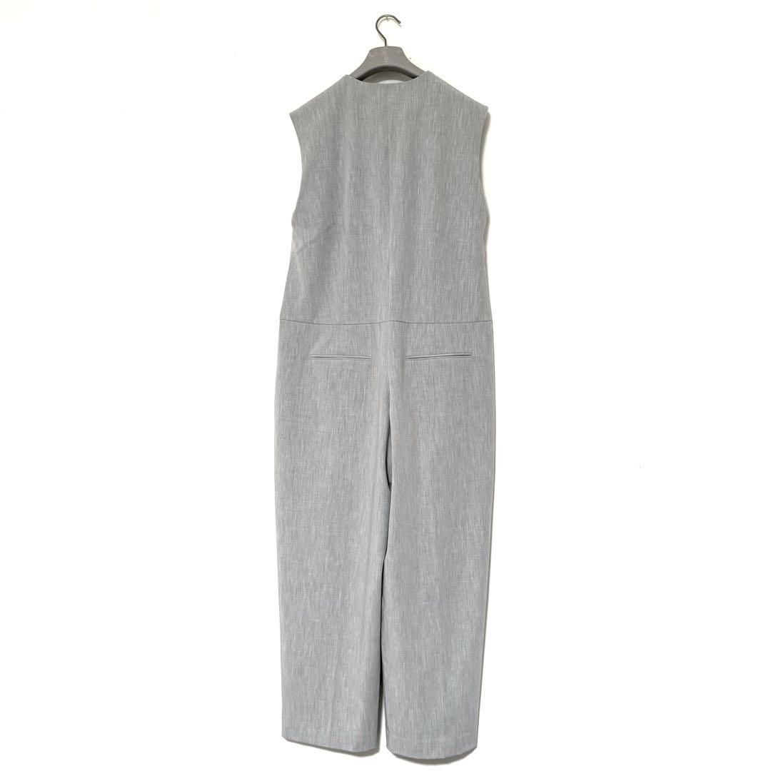 美品 LE PHIL ルフィル ドライギャバコンビネゾン グレー オールインワン