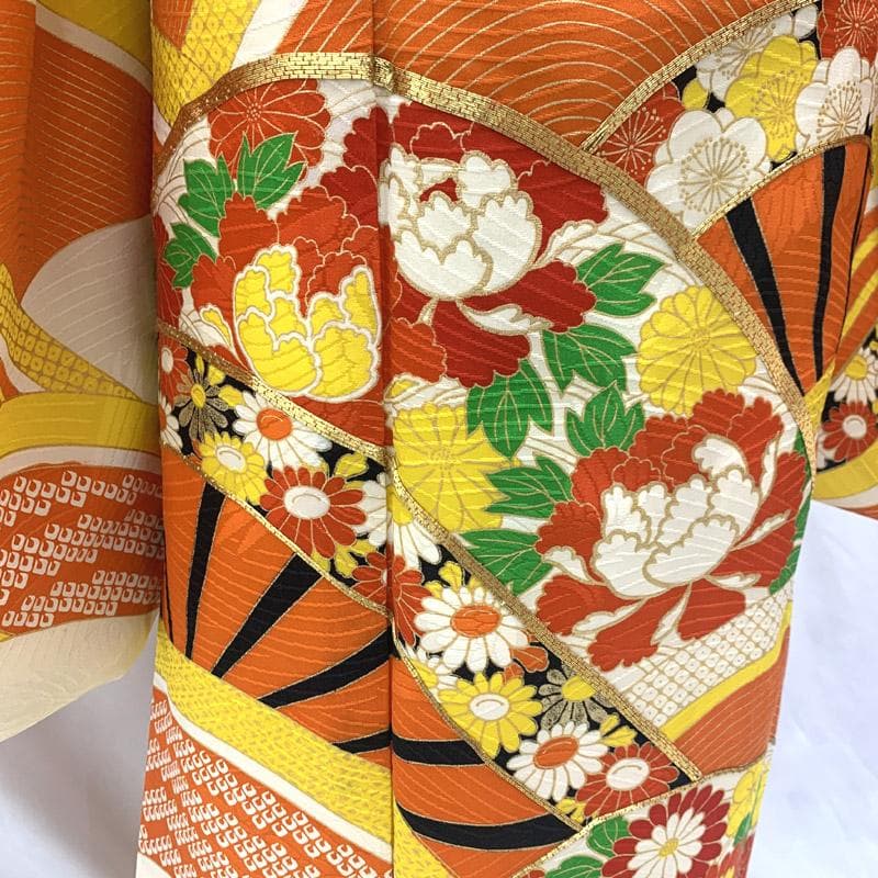 510ag6■七五三 七歳 女児 着物&袋帯&長襦袢 トールサイズ■美品