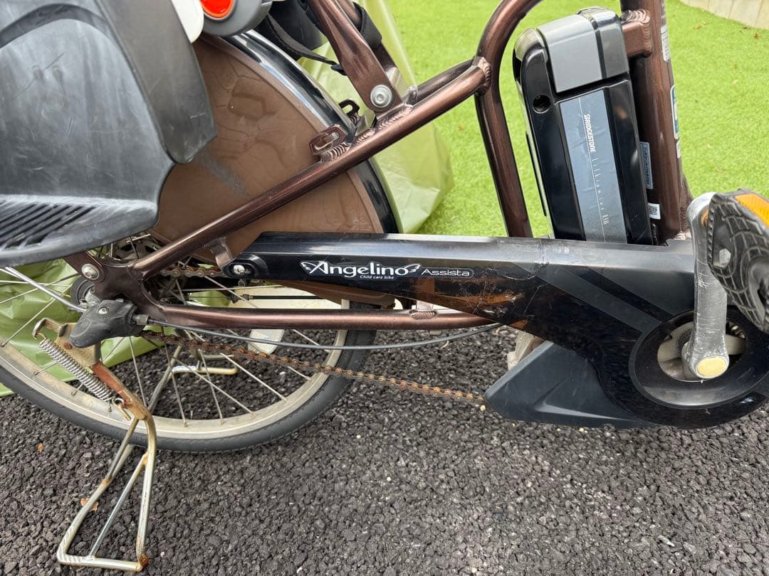 【八千代市引き取り、ジャンク品】Angelino Assist電動アシスト自転車