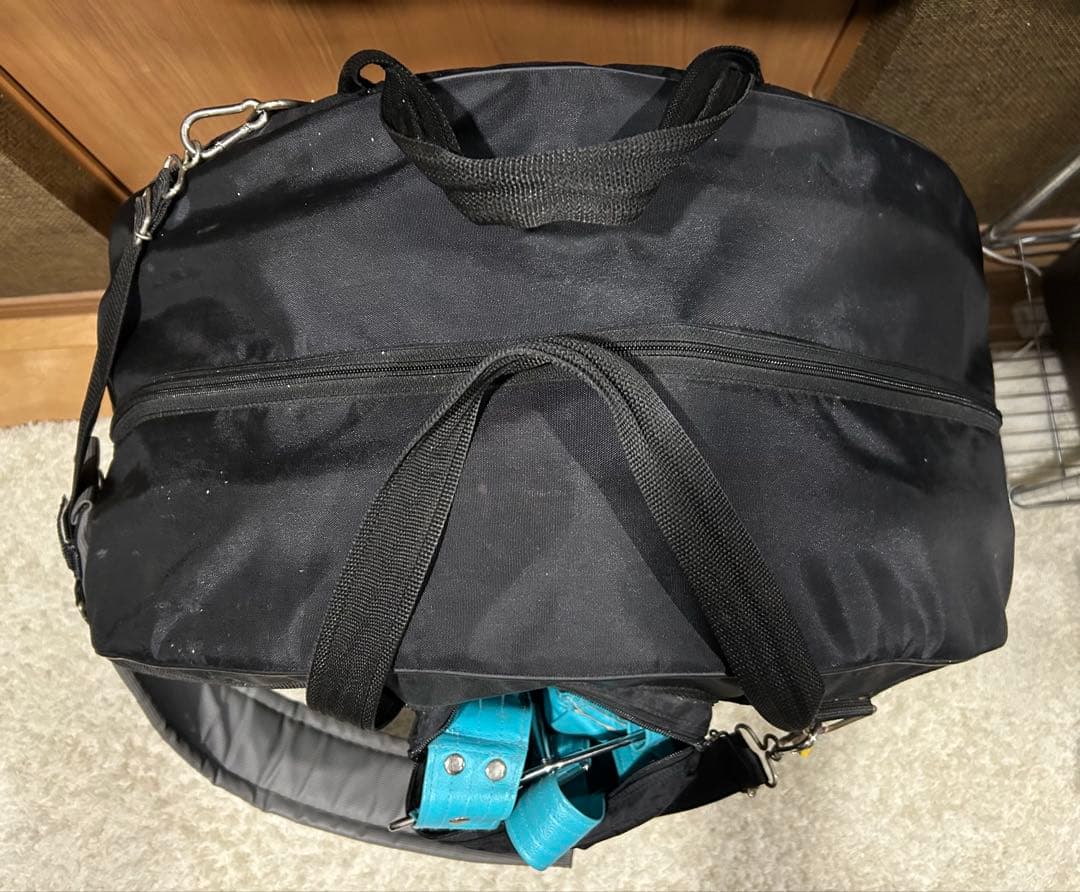 川田太鼓　2尺平太鼓　青色担ぎストラップ付き　※お値下げしました。