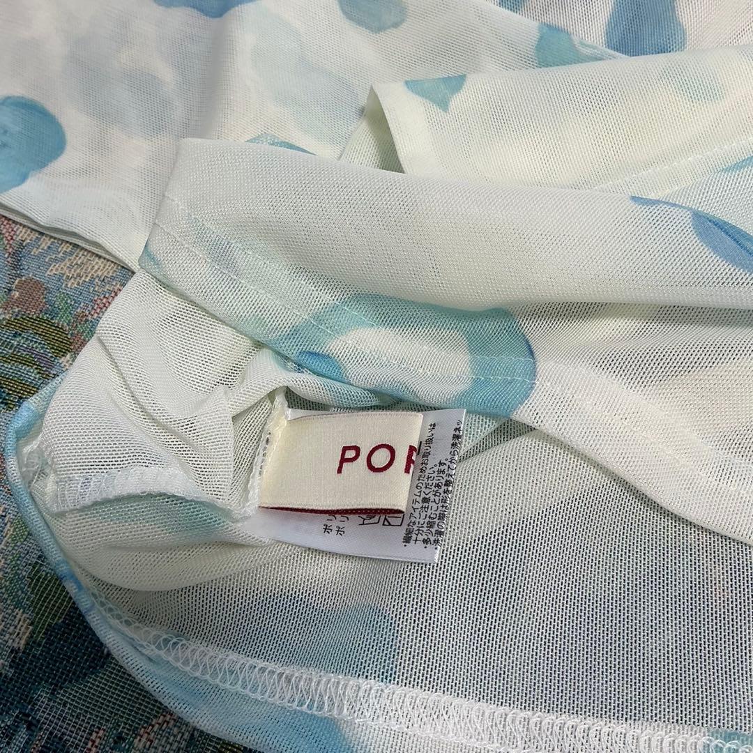 トップス BLUE RIBBON SEE-THROUGH TOPS POPPY