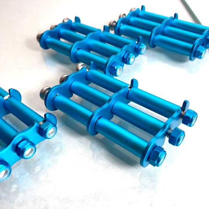 ベルトループ対応腰道具ニックス風カスタムチェーン ライトブルー５セット