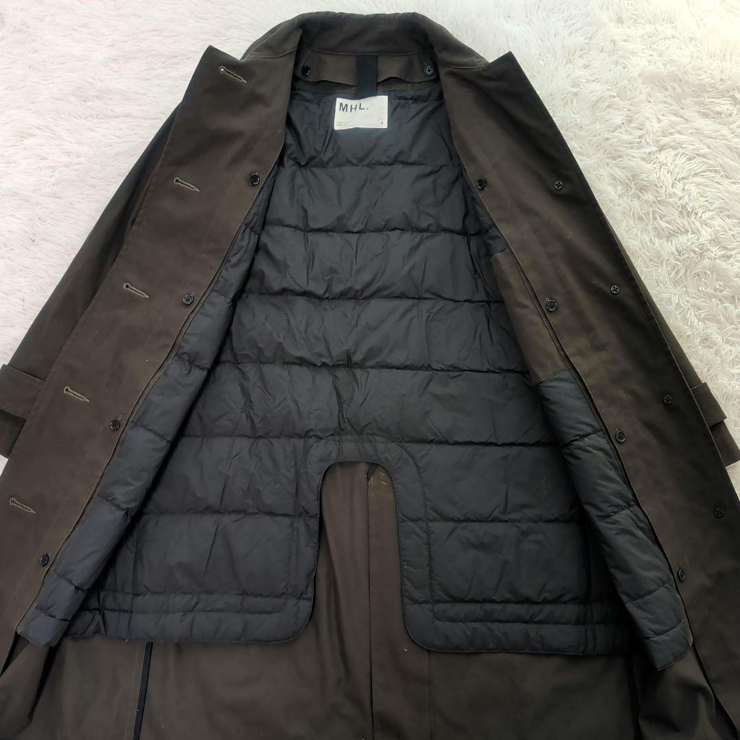 現行 MHL.マーガレットハウエル 2way インナーダウン付 ステンカラー S