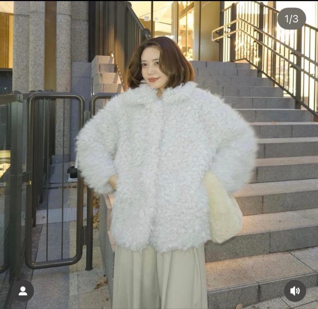NOTRE emor　fluffy fur volume coat