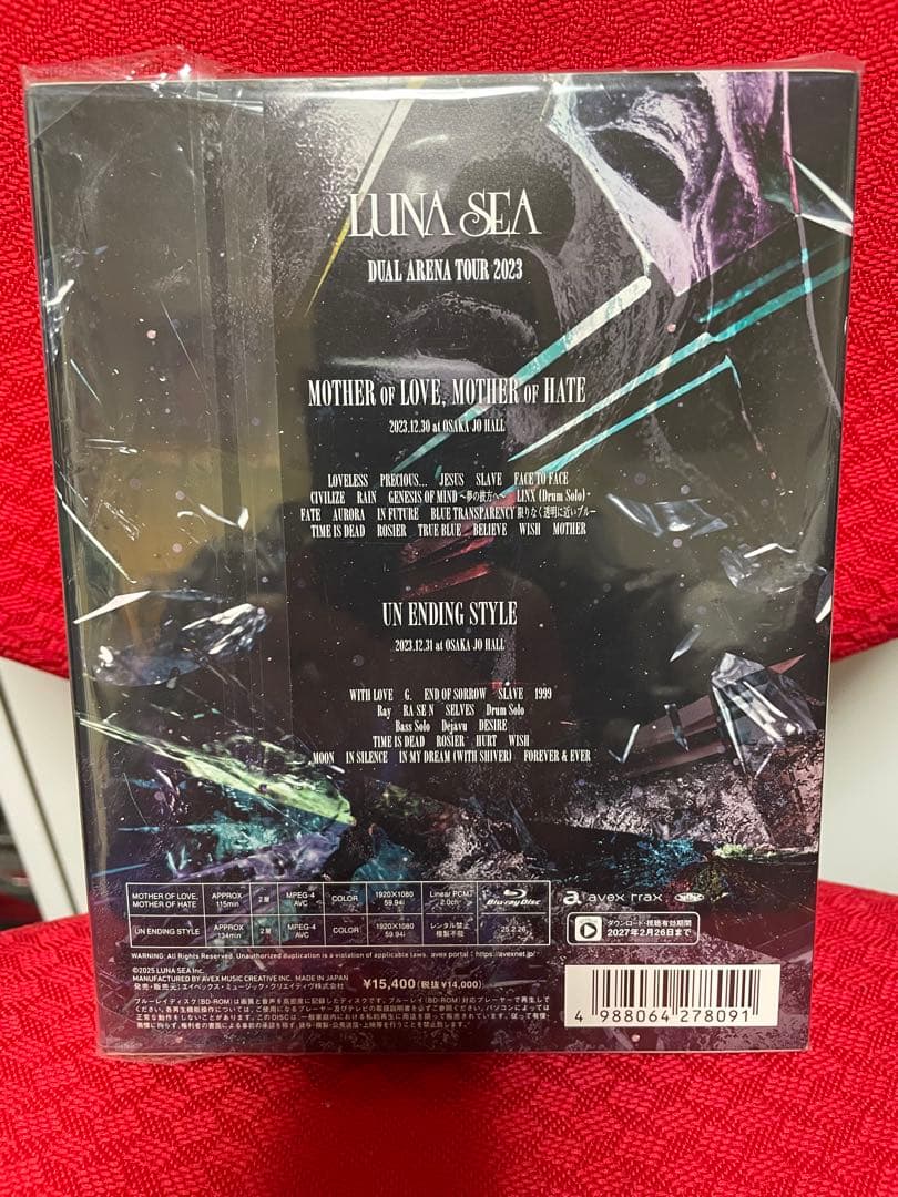 LUNA SEA/DUAL ARENA TOUR 2023 MOTHER OF…