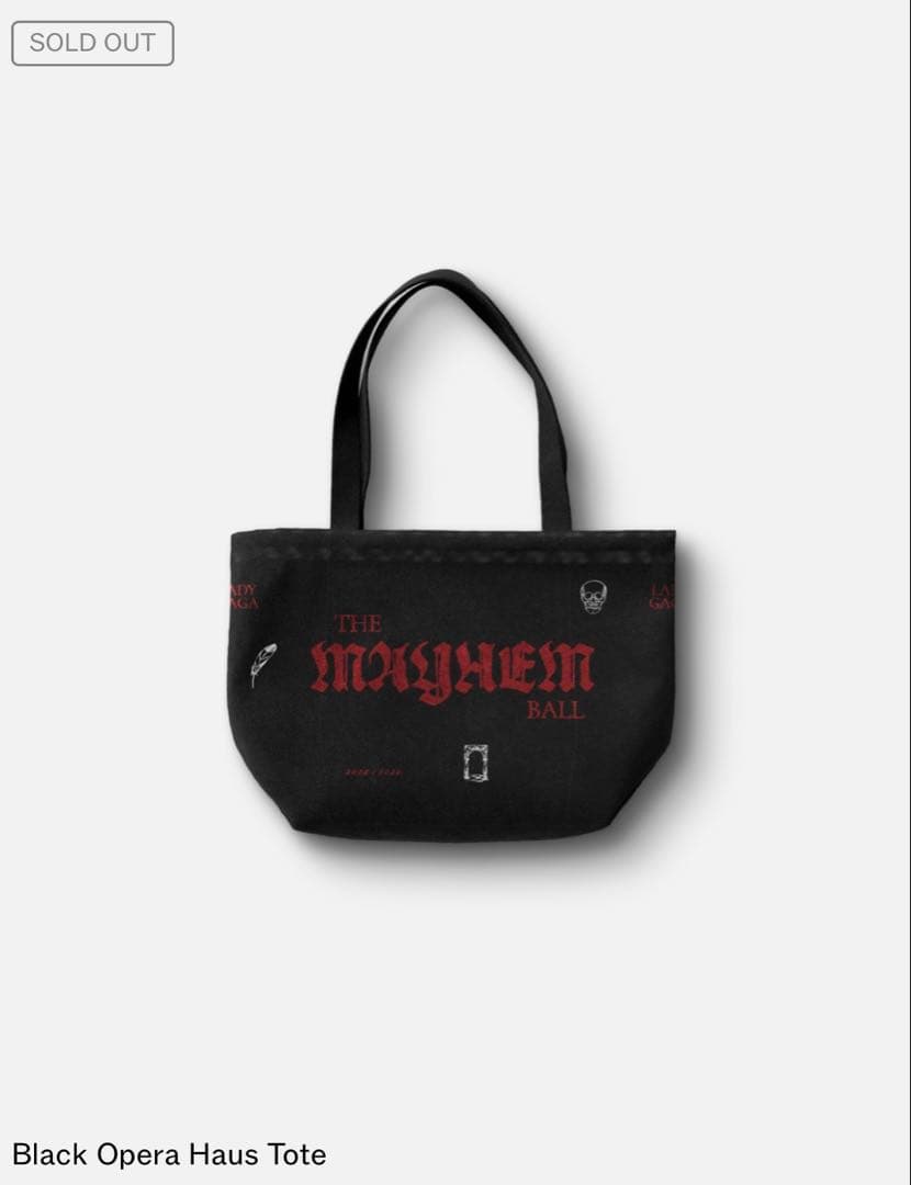 (ラスト1個)レディーガガ VIPGOLD 最前列 トート 黒〜最安値〜