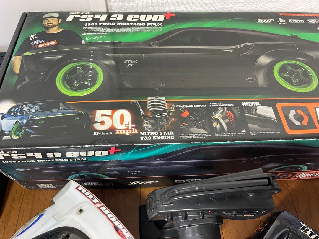 HPI レーシング niTRO RS4 3 evo+ エンジンカー メカ付き