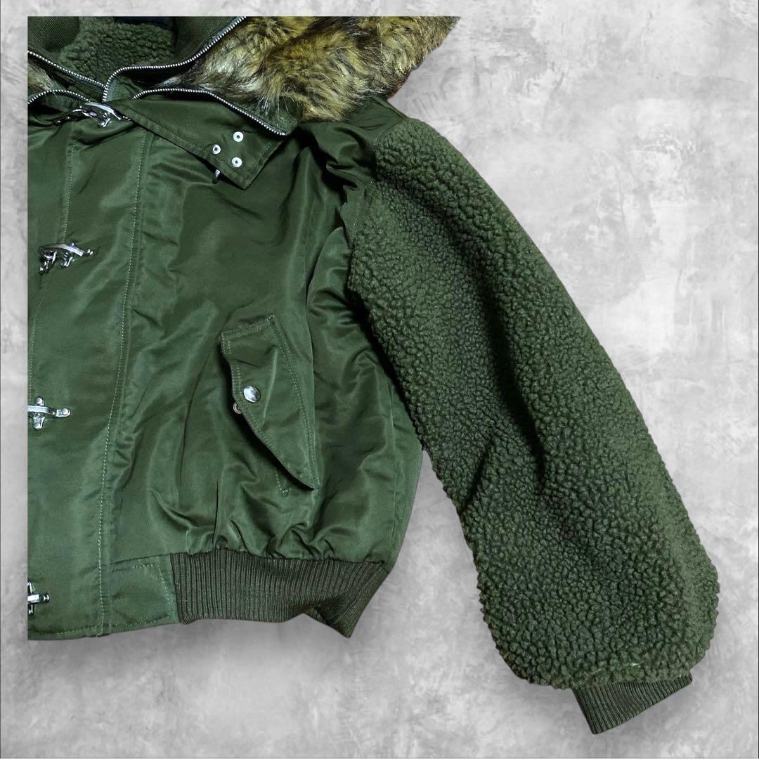 RASVOA ファイヤーマン ボア フライトジャケット N-2Bカーキ y2k