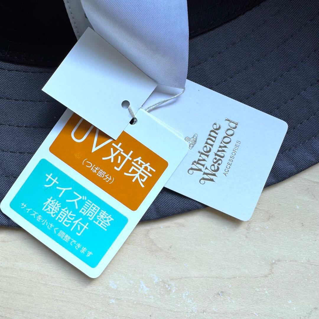 ★新品★ヴィヴィアンウエストウッド　バケットハット　オーブ　UV対策　グレー