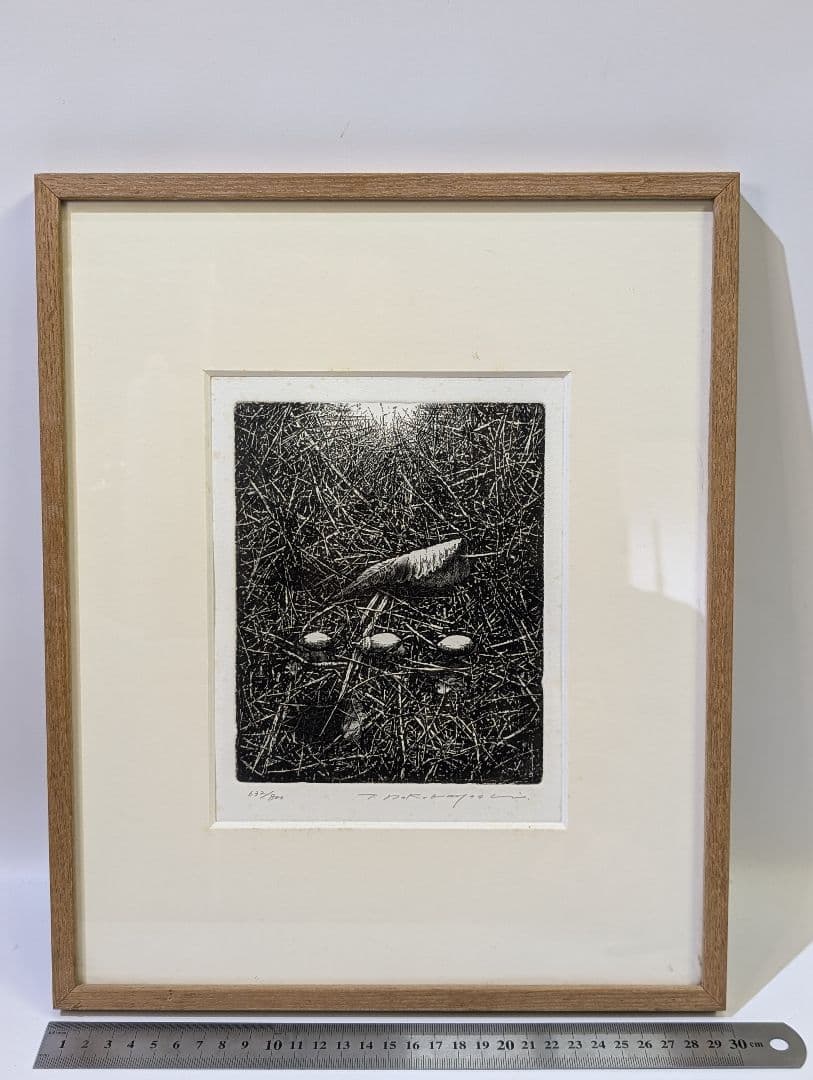 中林忠良 転位 '93 - 地 (種子) エッチング 632/800静物画　版画