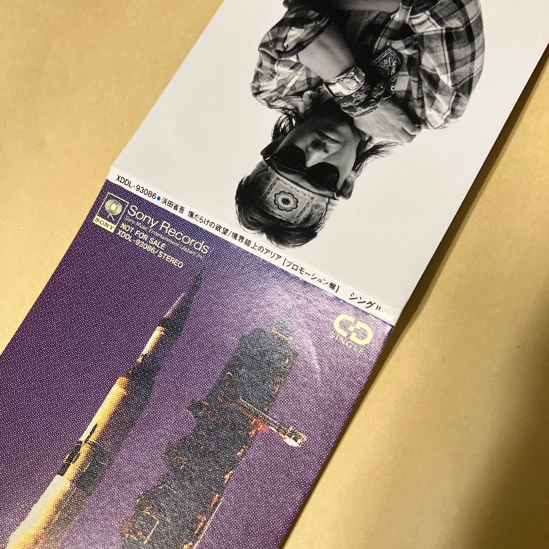 浜田省吾 非売品8cmシングルCD 傷だらけの欲望/境界線上のアリア 1993年