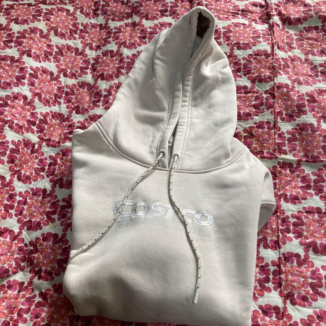 2025、COSTCOパーカートレーナー ブラック、アイボリー2枚 サイズM/L