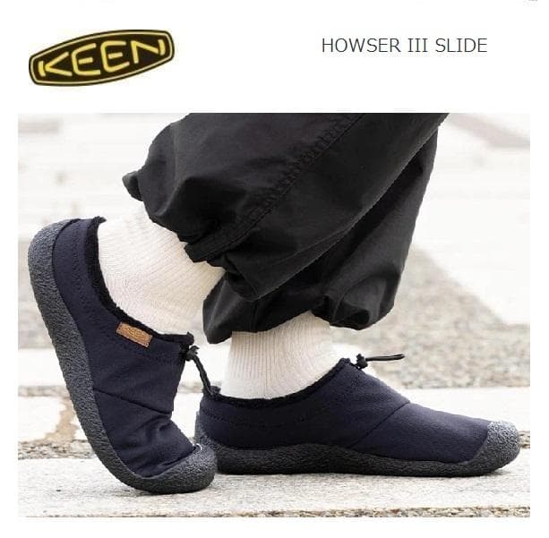 KEEN キーン ハウザーⅢスライド スリッポン ブラック 27.5cm