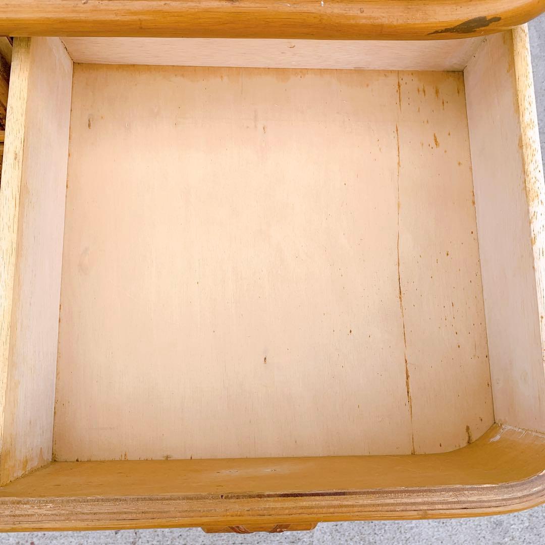 ラタン9杯チェスト 昭和レトロ エスニック アジアン 籐家具 ラタン 古民具