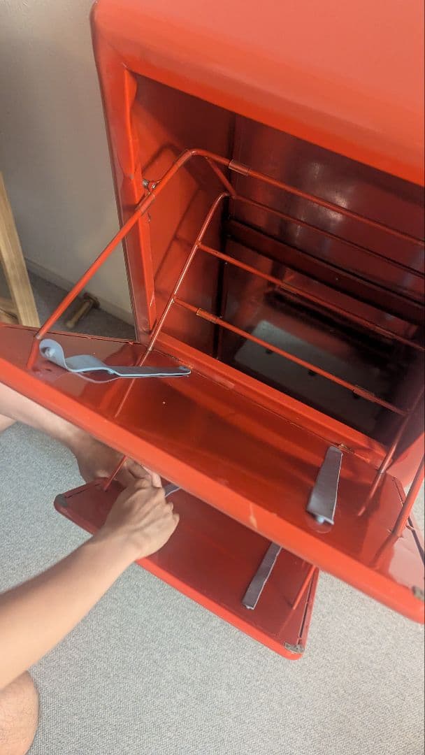 DULTON ゴミ箱 レッドトラッシュカン ダブルデッカー