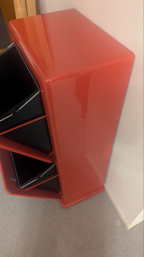 DULTON ゴミ箱 レッドトラッシュカン ダブルデッカー