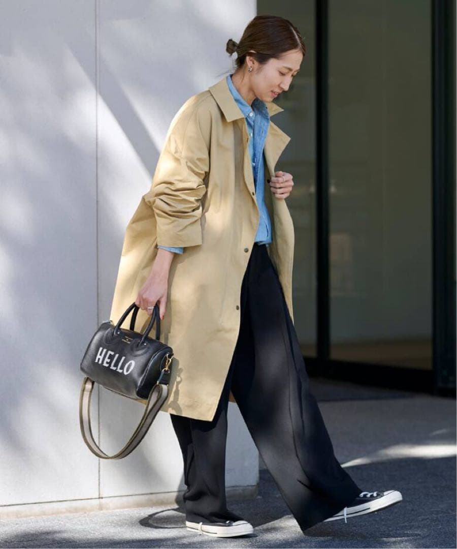 【美品】FRAMeWORK フレームワーク 撥水ポンチョトレンチコート 38