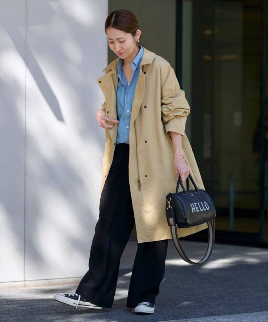 【美品】FRAMeWORK フレームワーク 撥水ポンチョトレンチコート 38